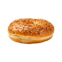 bagel isolerat på transparent png bakgrund generativ ai