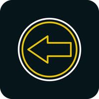 Left Arrow Vector Icon Design
