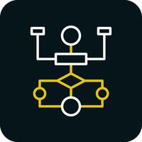 Flow Chart Vector Icon Design