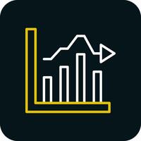 Bar Graph Vector Icon Design