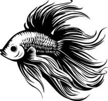 Beta Fish - High Quality Vector Logo - Vector illustration ideal for T-shirt graphic