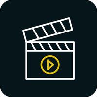 Clapperboard Vector Icon Design