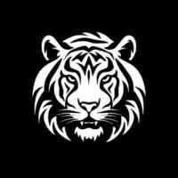 tigre, negro y blanco vector ilustración