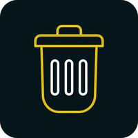 Dustbin Vector Icon Design