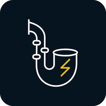 Electronic Pipe Vector Icon Design