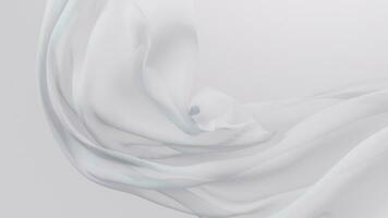 Flowing cloth, wave pattern, 3d rendering. video