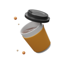 3d Illustration von Kaffee Tassen png