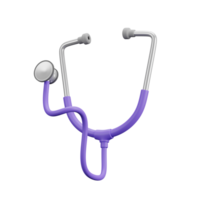 3d icoon van medisch stethoscoop voor artsen. png