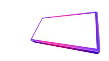 frame for text. 3d render of a key png