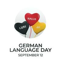 German language day design template good for celebration. german language design. vector design eps 10.