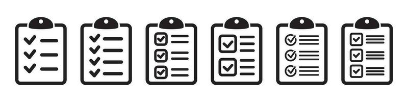 Clipboard and checklist icon. Project management, questionnaire line icon. To do list vector icon for web site and app design.