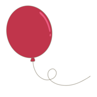 ballon rouge volant png