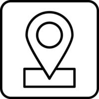 Location Line Icon vector