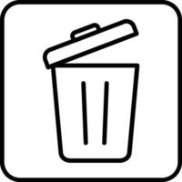 Delete Line Icon vector