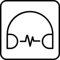 Headphone Line Icon vector