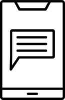 Sms Line Icon vector