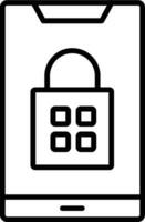 App Store line icon vector