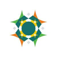 abstract colorful vector geometric isometric background