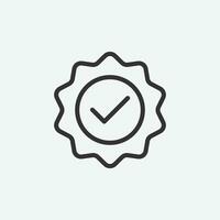 Quality icon vector. Linear style sign for mobile concept and web design. vector