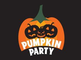 Happy Halloween Pumpkin, party vector, T-Shirt design vector