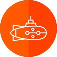 Submarine Vector Icon Design