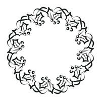 Hand Drawn Christmas Wreath design vector