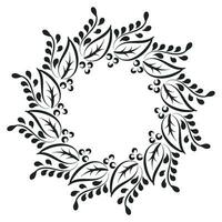 Hand Drawn Christmas Wreath design vector