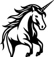 unicornio, minimalista y sencillo silueta - vector ilustración