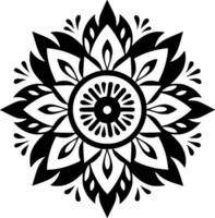 Mandala, Minimalist and Simple Silhouette - Vector illustration