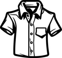 camisa - minimalista y plano logo - vector ilustración