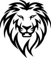 Lion - Black and White Isolated Icon - Vector illustration