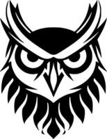 Owl, Minimalist and Simple Silhouette - Vector illustration