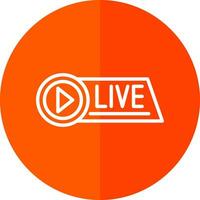 Live Streaming Vector Icon Design