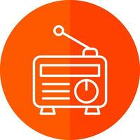 diseño de icono de vector de radio