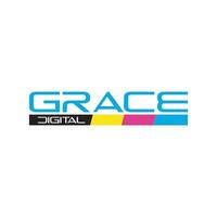 gracia digital logo, marca logo diseño para empresa identidad vector