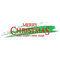 Merry Christmas and Happy New Year handlettering. Good for banner, poster, flyer, greeting card, web design. vector