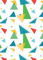 Seamless abstract colorful of triangle pattern vector