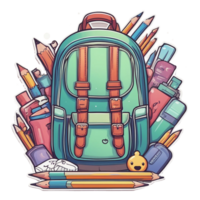 School stationery supplies icon png