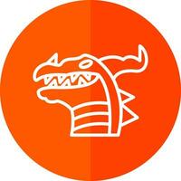 diseño de icono de vector de dragón