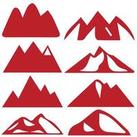 montaña vector formas para logos