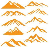 montaña vector formas para logos