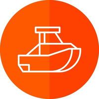 Toy Boat Vector Icon Design
