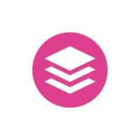 Layers icon vector on white background