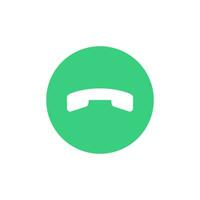 Telephone icon vector on white background