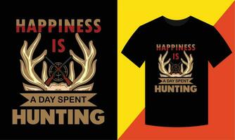 Hunting T shirt design vector