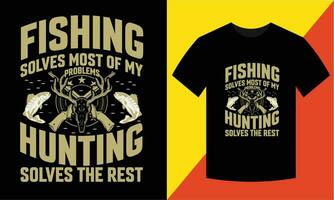 Hunting T shirt design vector