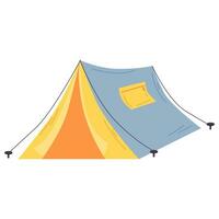 Tent. For a picnic. Icon. The object is isolated on a white background. Vector illustration.