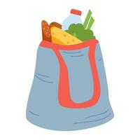 Food package. For a picnic. Icon. The object is isolated on a white background. Vector illustration.