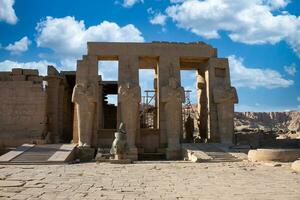 the temple of karnak in luxor, egypt photo