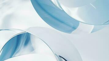 Abstract twist curve geometry, 3d rendering. video